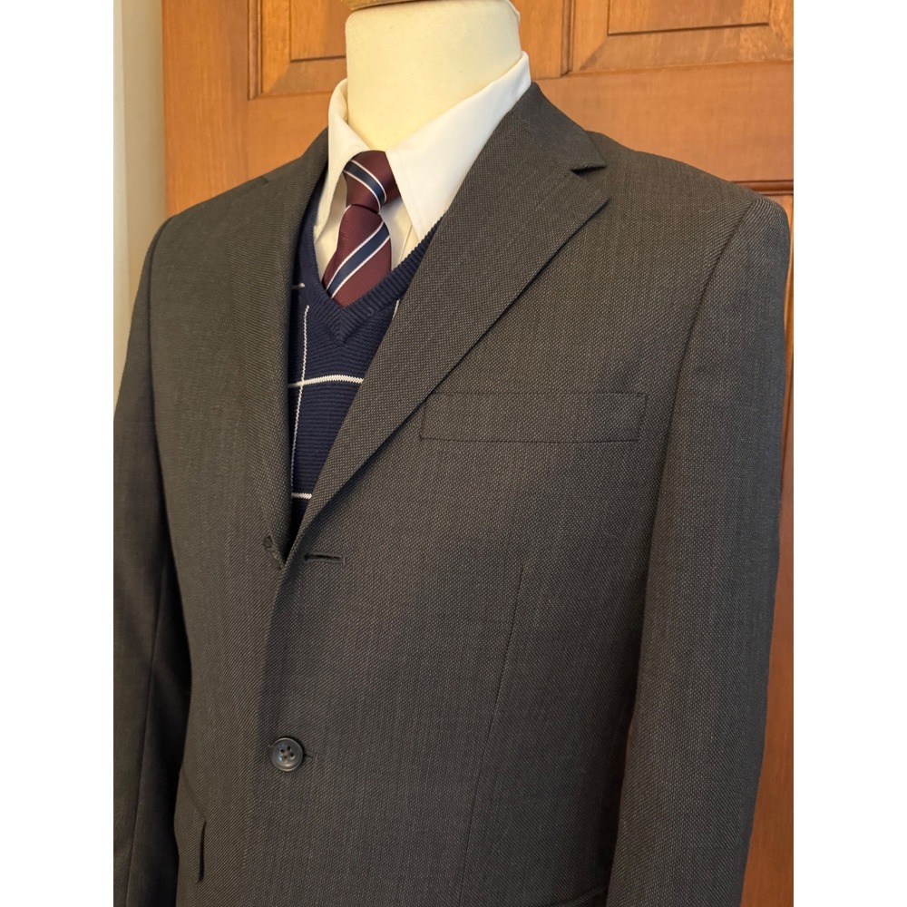 Banana Republic Blazer Mens 38R Brown Wool Blend Three-Button Jacket Sport Coat